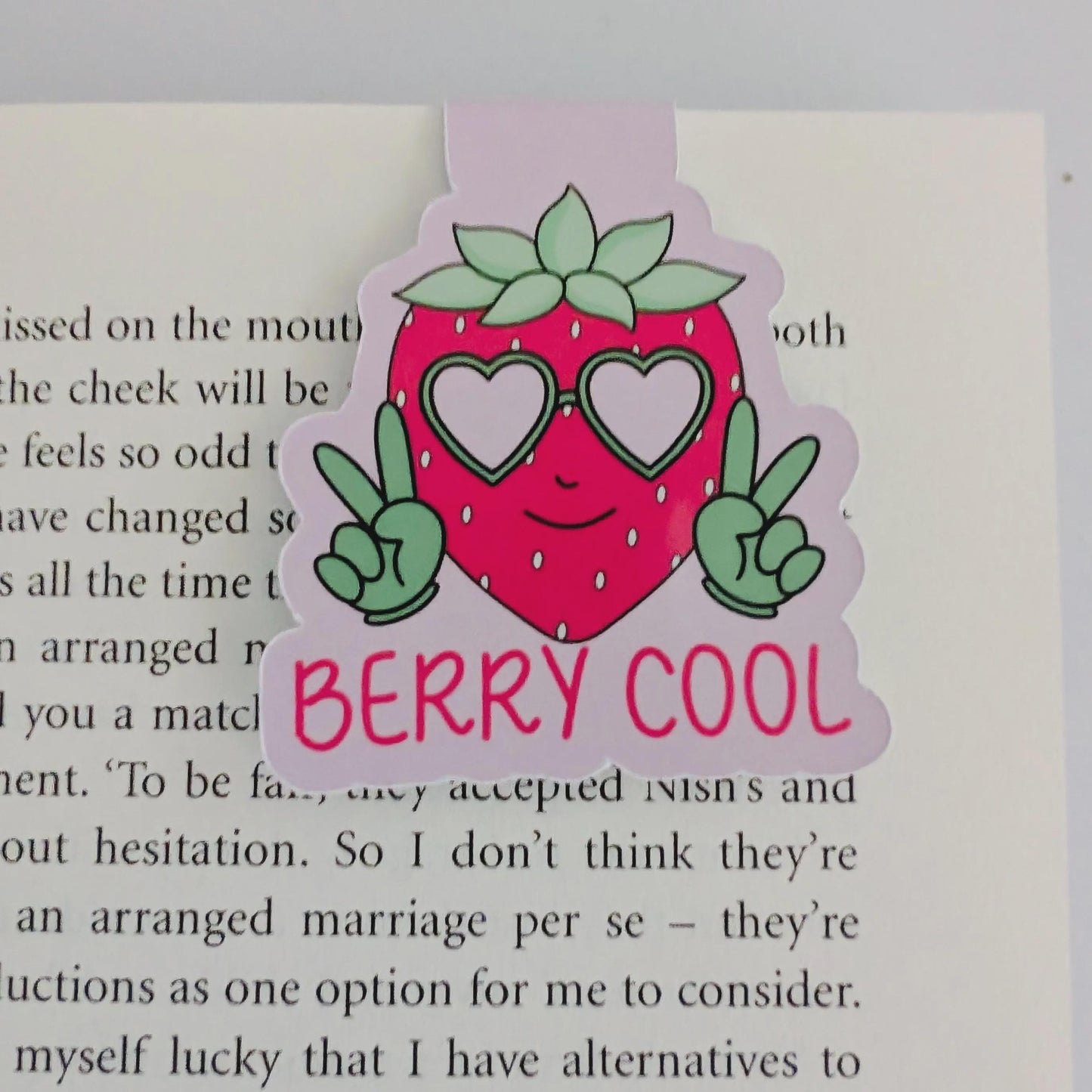 Berry Cool Magnetic Bookmark