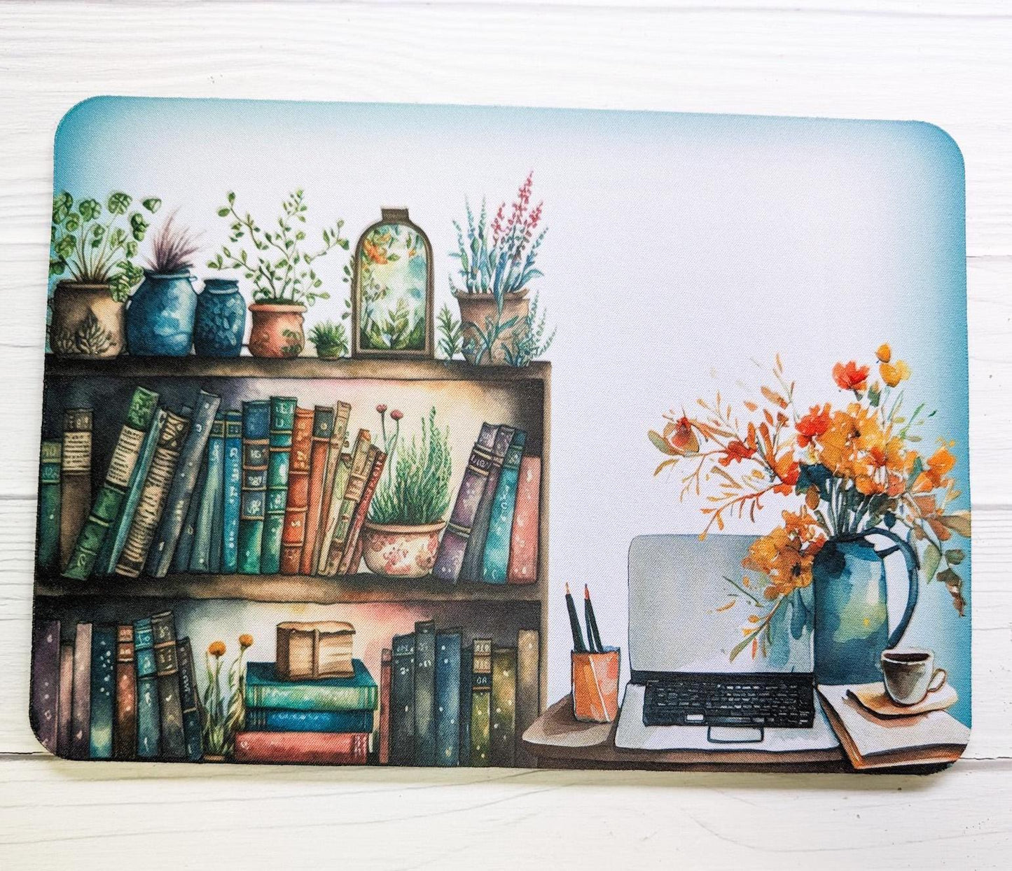 Cosy Book Nook Mouse Mat, mousepad