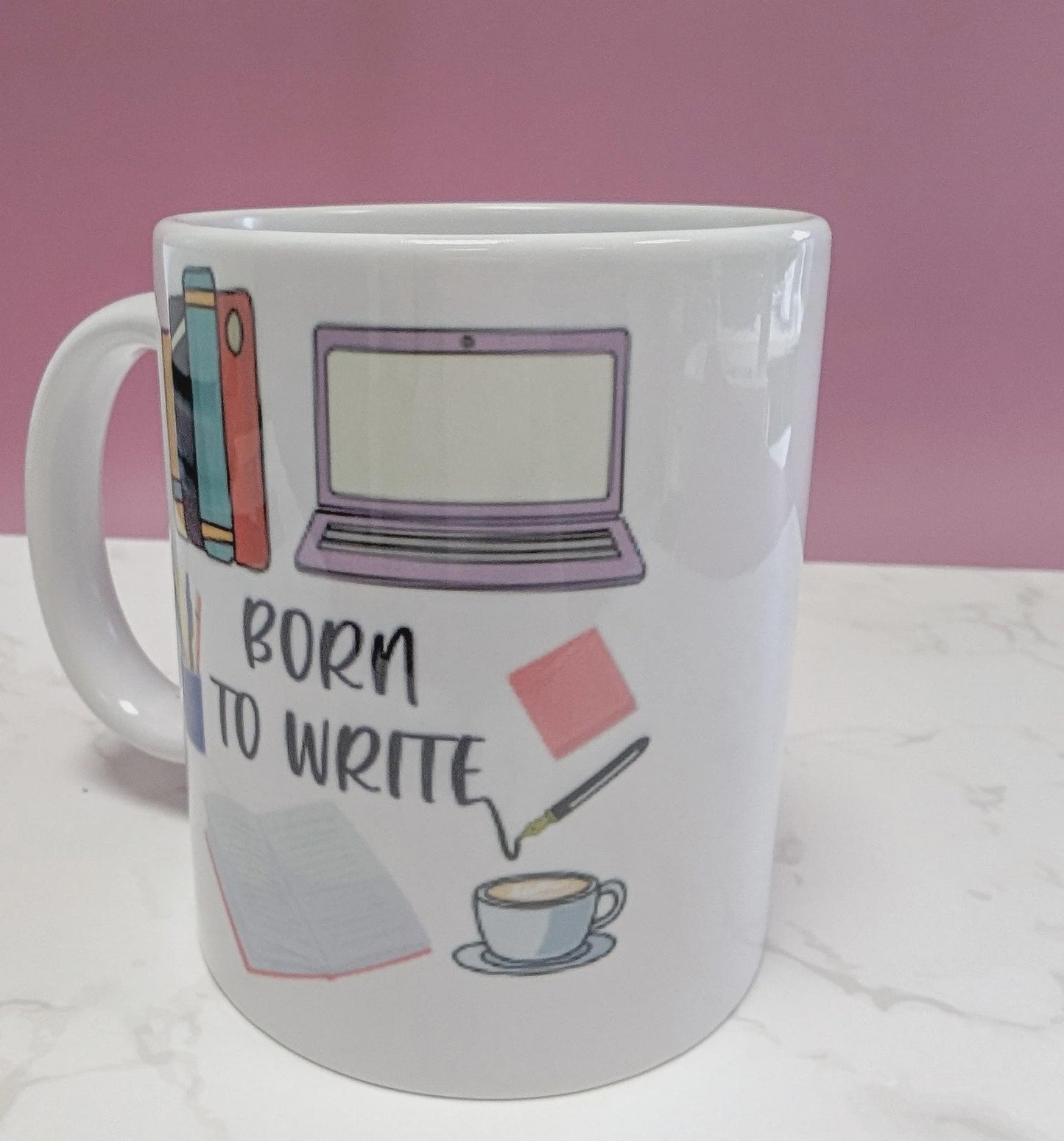 Born to Write Mug, 11oz ceramic mug