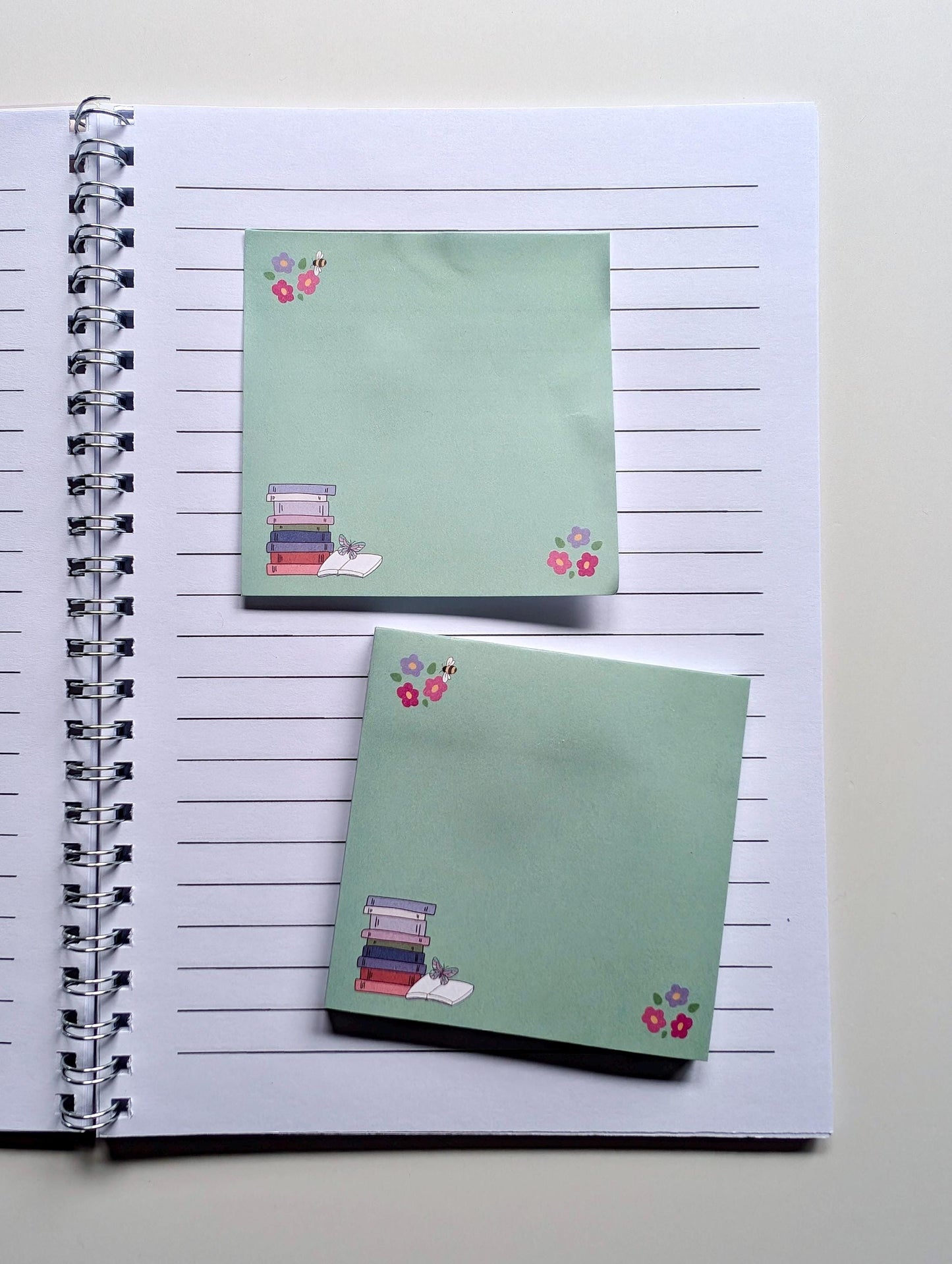 Spring Reading Sticky Notes Pad