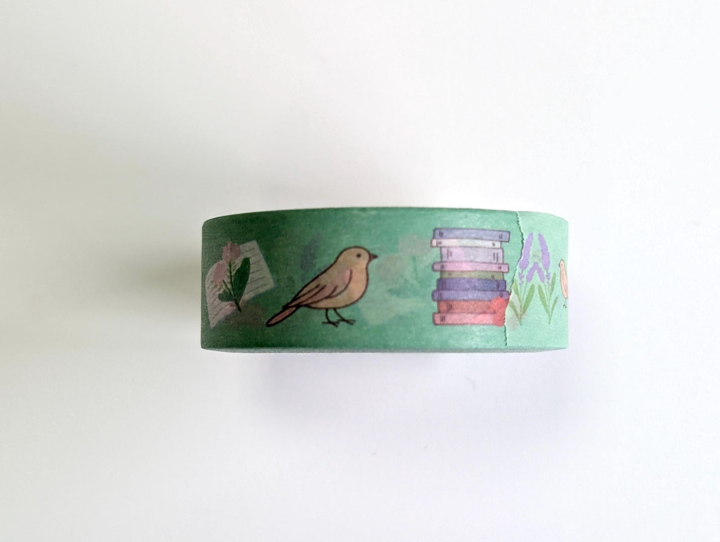 Spring Reading Washi Tape, Book Lovers Decorative Tape