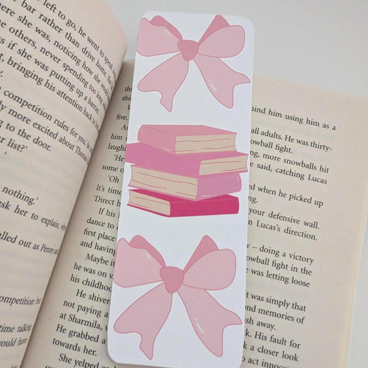Coquette Books Pink Bookmark, page marker