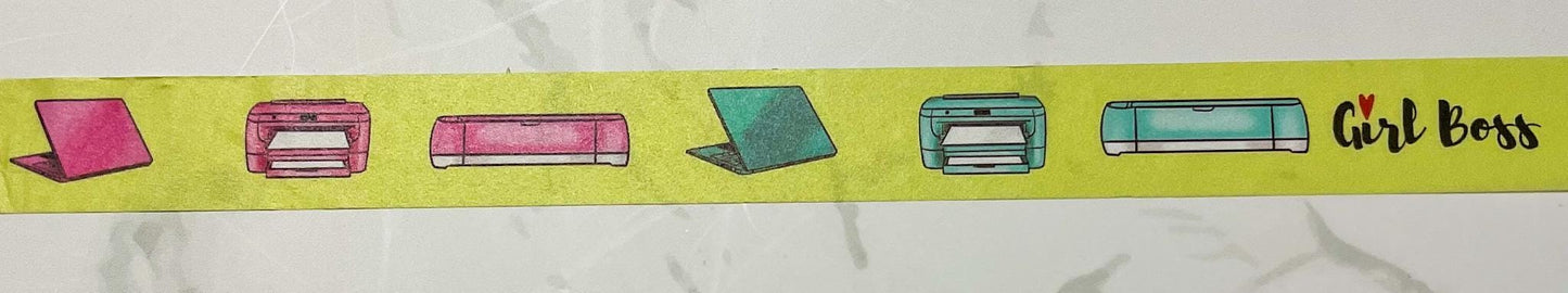 Girl Boss Washi Tape, Decorative Paper Tape, 15mm