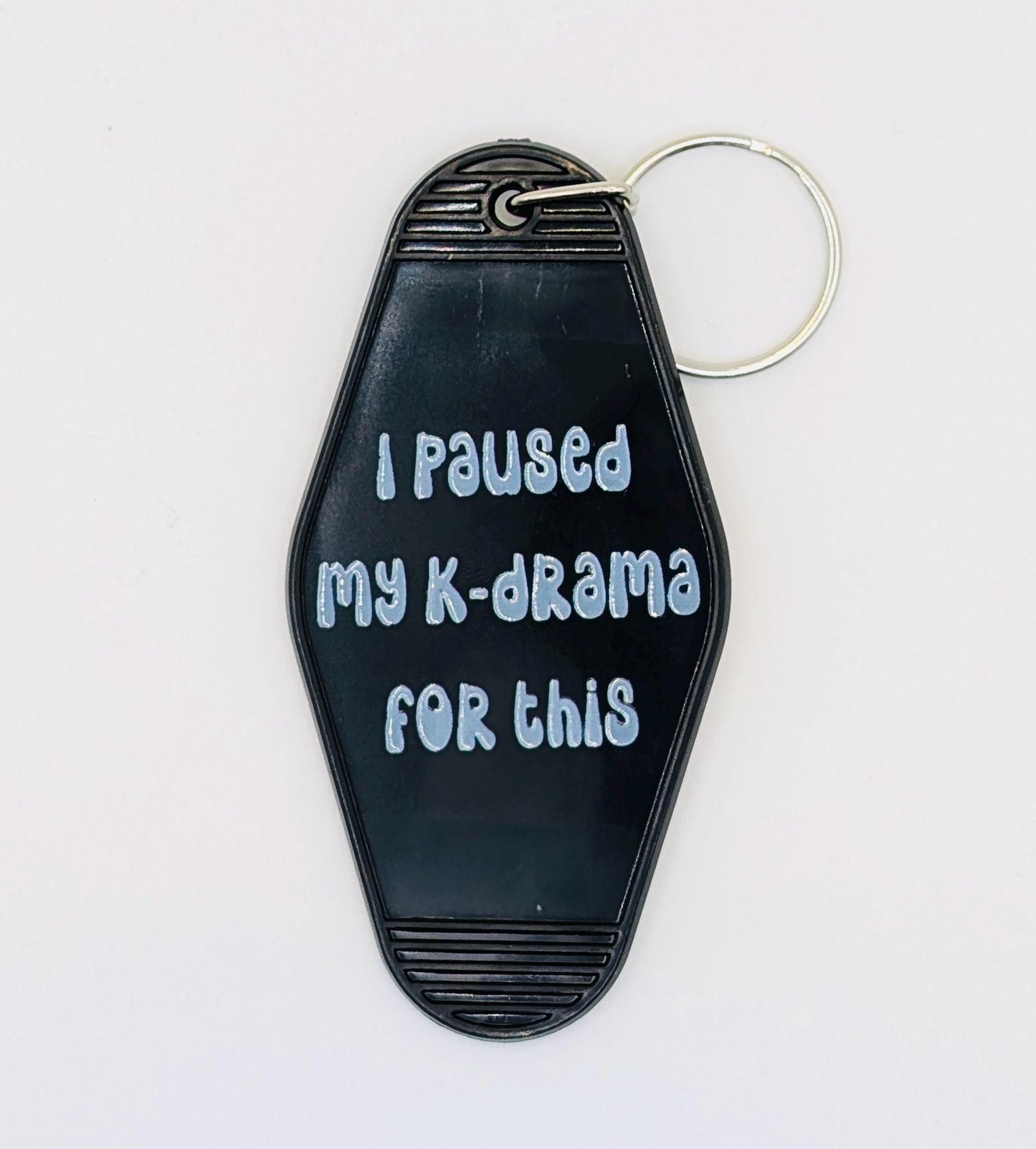 I Paused My K-drama For This Motel Keychain, retro keyring
