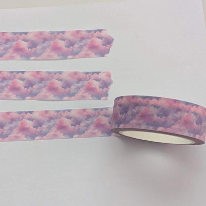 Pastel Clouds Washi Tape, Decorative Paper Tape