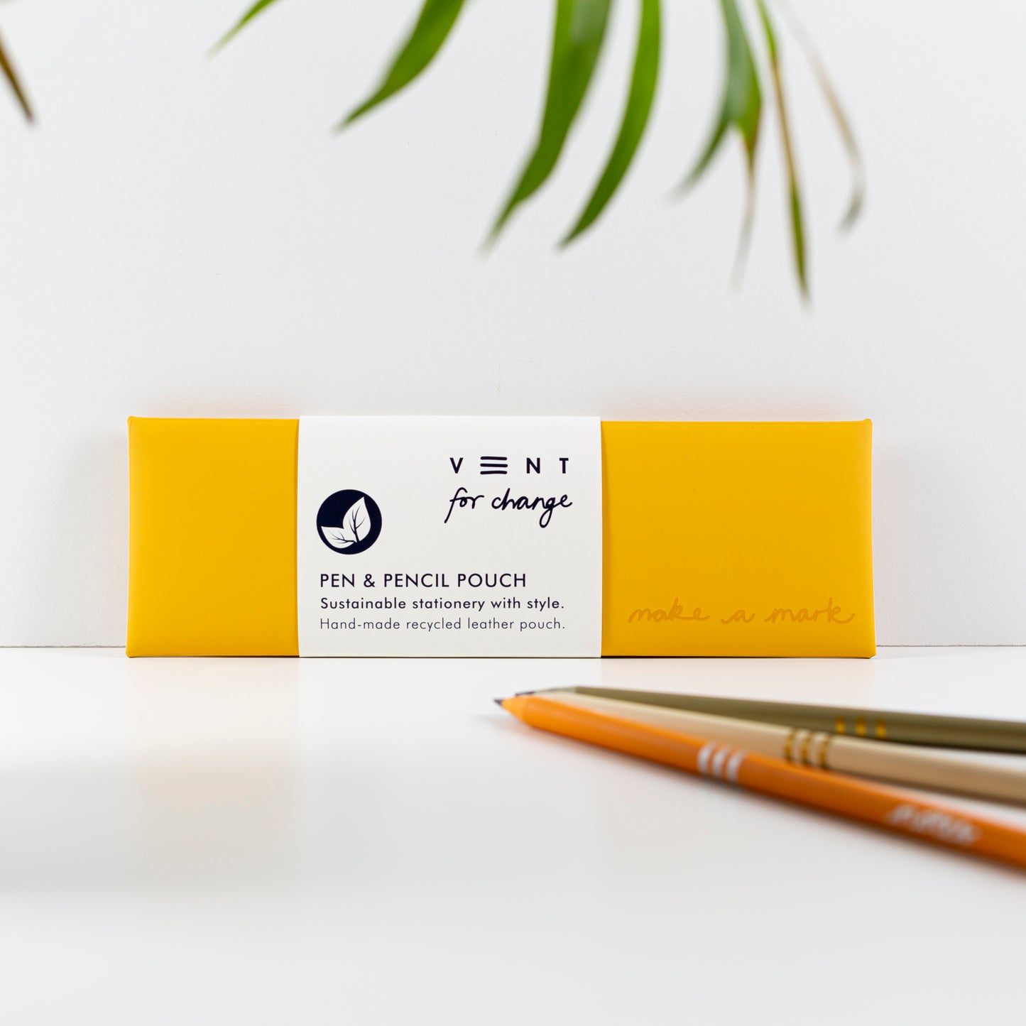 Pen/Pencil Pouch, Recycled Leather, VENT for change