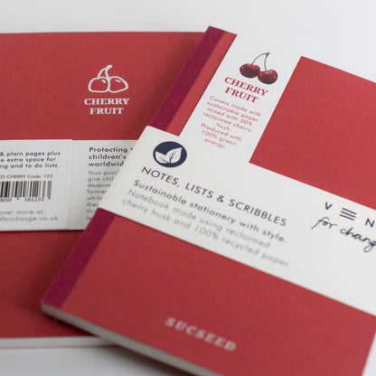 Recycled Paper Notebook, Succeed, VENT for Change