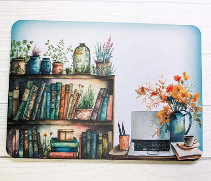 Cosy Book Nook Mouse Mat, mousepad