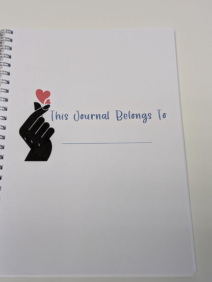 K Drama Review Journal, handmade journal