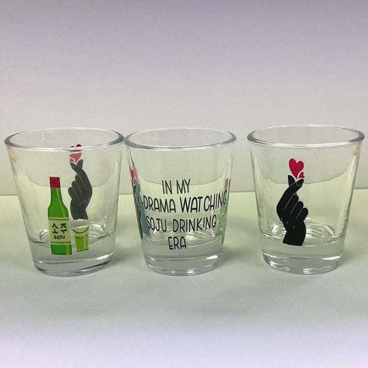 K-Drama Soju Shot Glass Set: Korean Drama Lover Gift