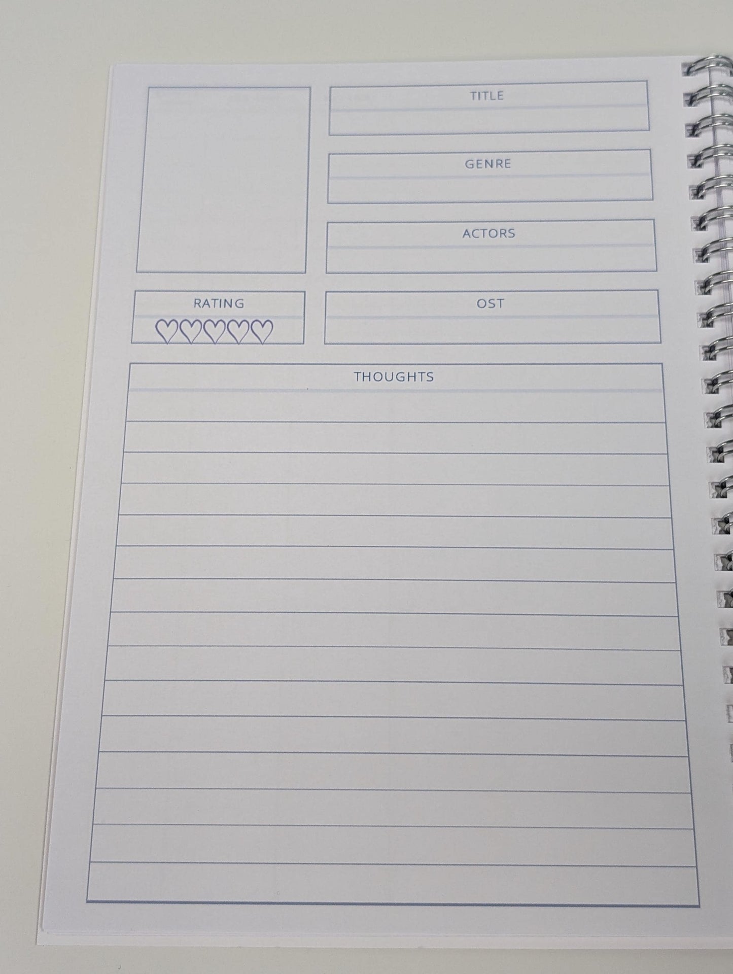 K Drama Review Journal, handmade journal