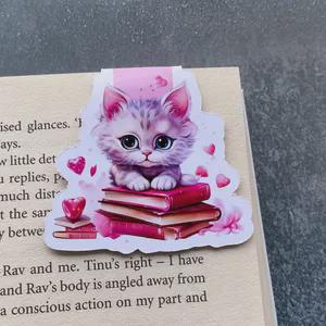 Reading Kitten Magnetic Bookmark