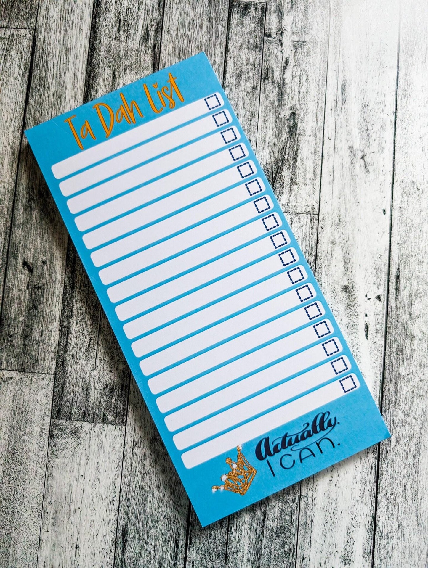 Ta Dah Actually I can To Do List notepad, List pad