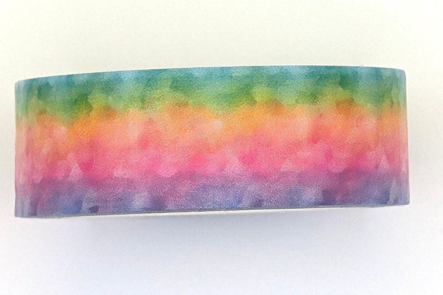 Bright Rainbow Washi Tape, Decorative Paper Tape, 15mm