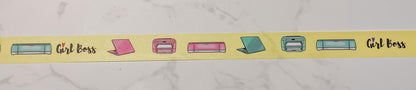 Girl Boss Washi Tape, Decorative Paper Tape, 15mm