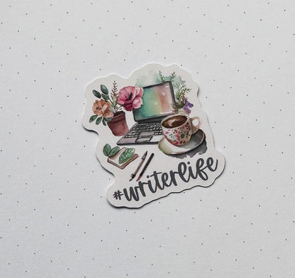 Writer Life die cut vinyl stickers
