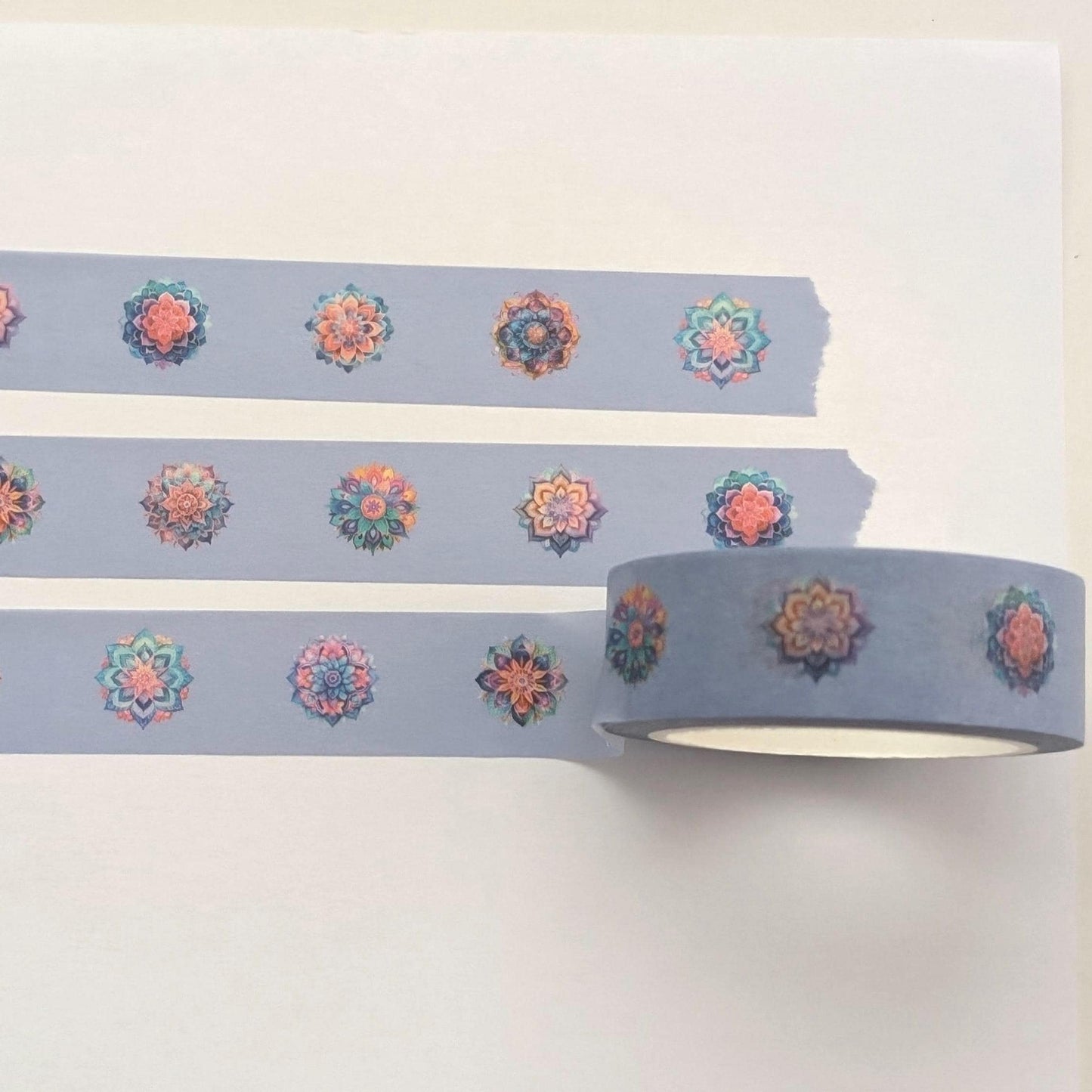 Mandala Washi Tape, Decorative Paper Tape, 15mm