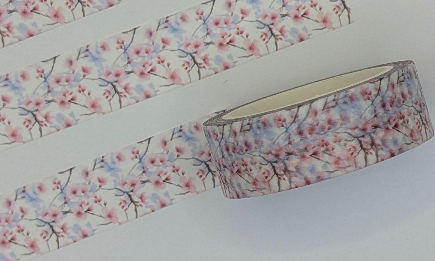 Cherry Blossom Washi Tape, 15mm Decorative Paper Tape