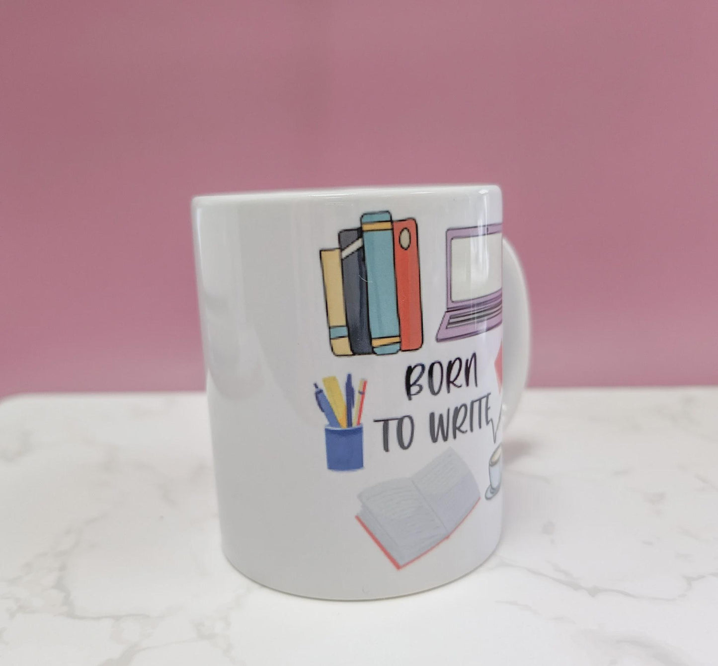 Born to Write Mug, 11oz ceramic mug