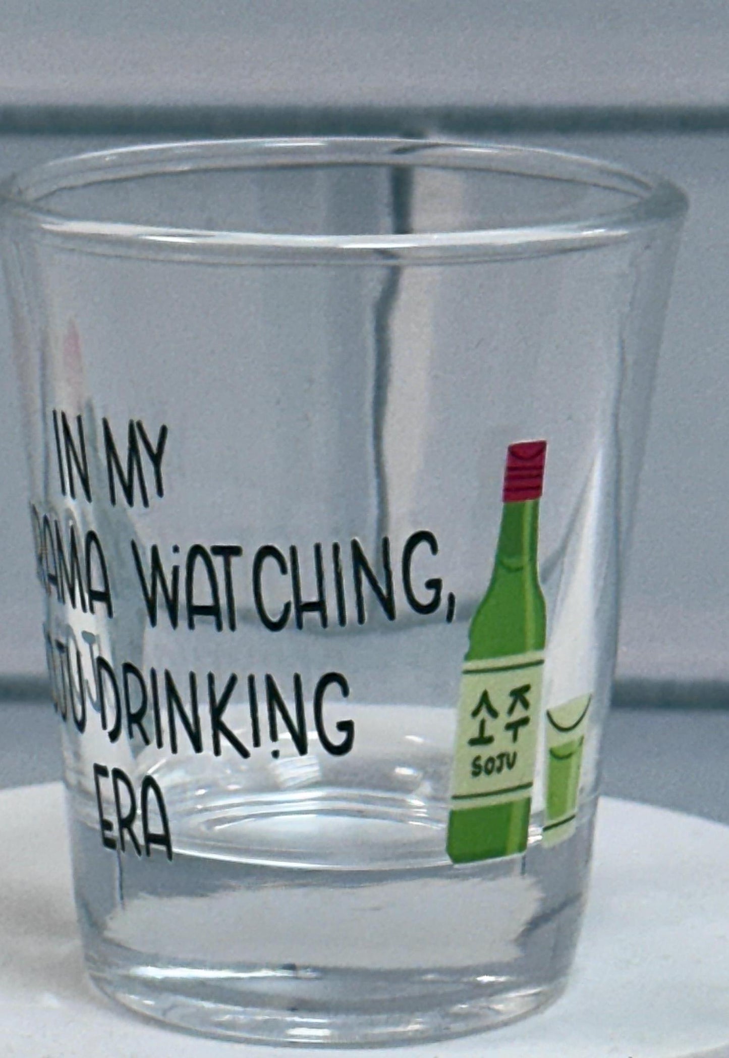 In My K-Drama Watching, Soju Drinking Era Soju Shot Glass: Korean Drama Lover Gift