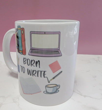 Born to Write Mug, 11oz ceramic mug