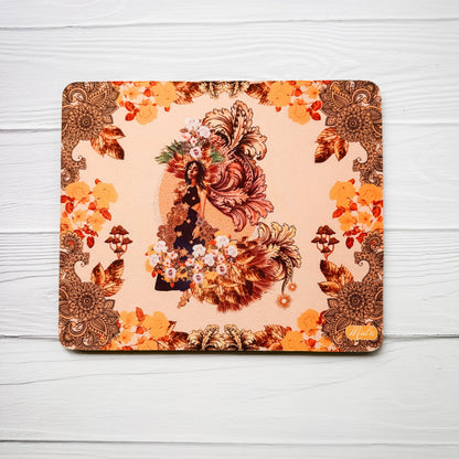 Black Fairy Goddess Mousemat, mouse pad