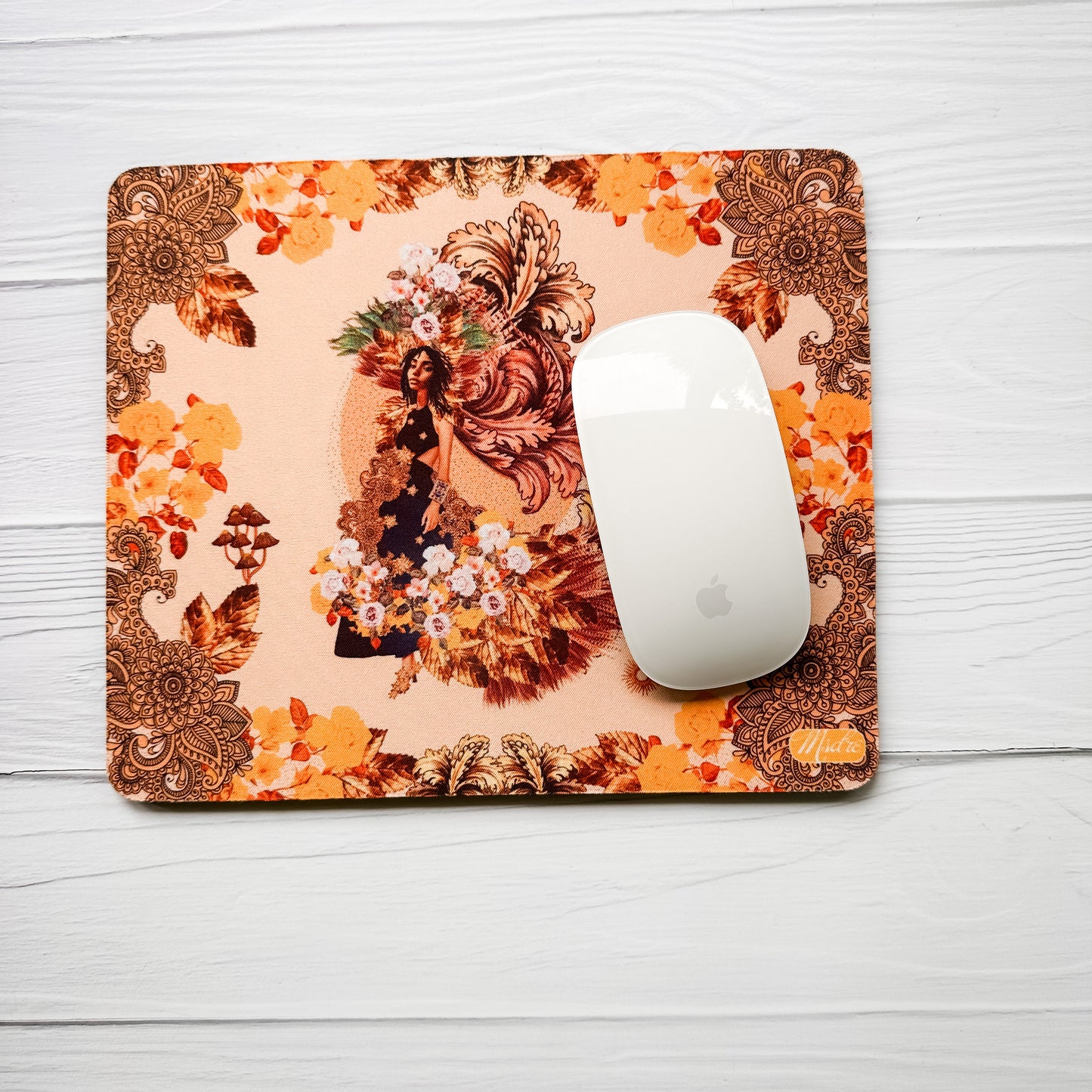 Black Fairy Goddess Mousemat, mouse pad