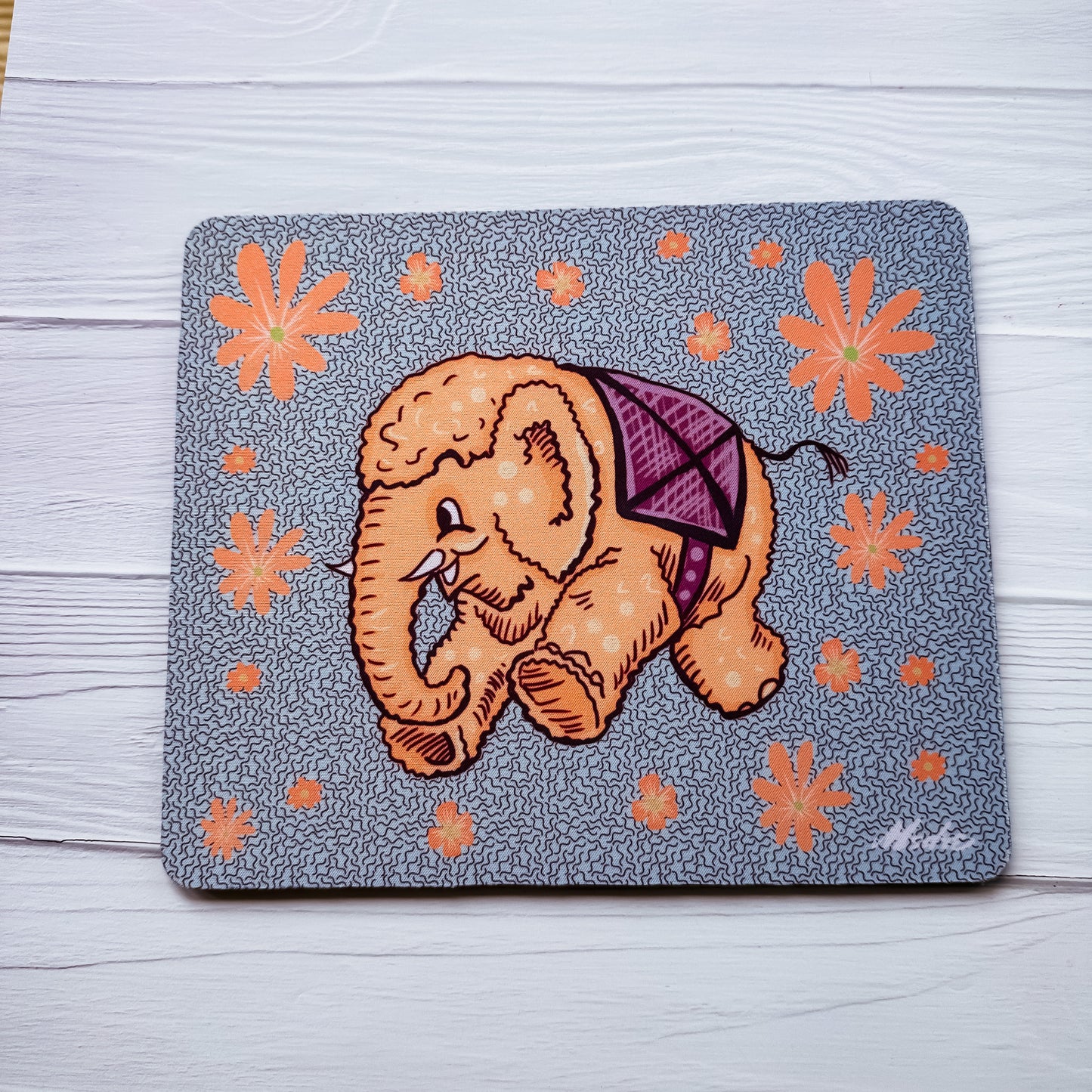 Vintage Elephant Retro  Mousemat, mouse pad