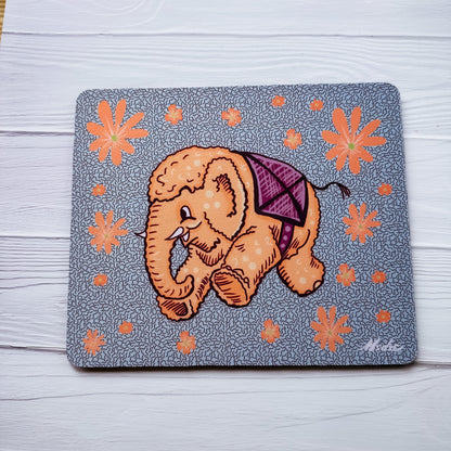 Vintage Elephant Retro  Mousemat, mouse pad