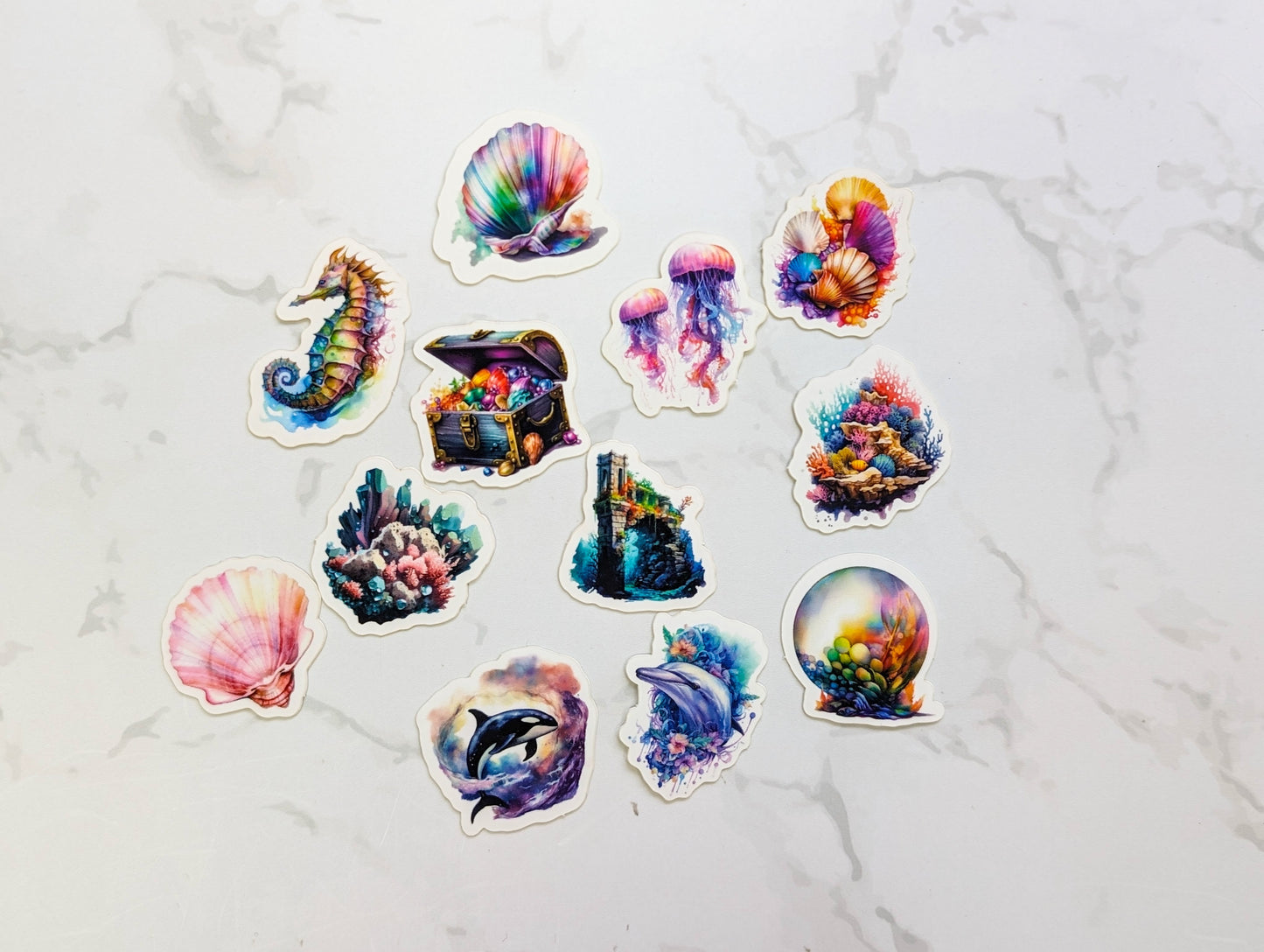 FantaSea Sticker Pack - 14 Die Cut Stickers, various sizes