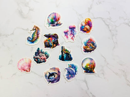 FantaSea Sticker Pack - 14 Die Cut Stickers, various sizes