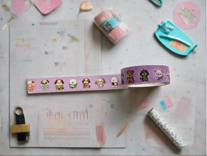 Dogs With A Cuppa Washi Tape