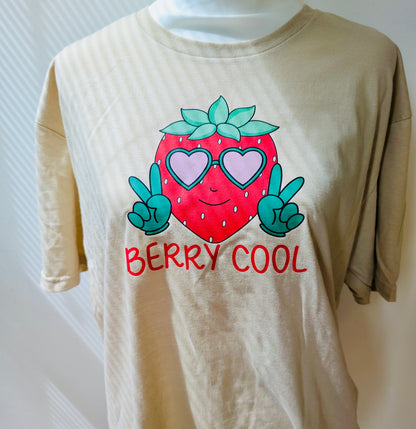Berry Cool Short-Sleeve T Shirt in sand