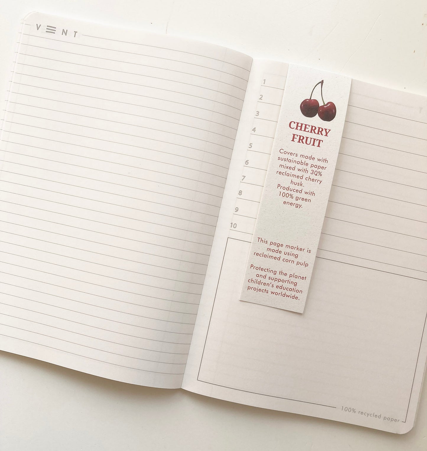 Recycled Paper Notebook, Succeed, VENT for Change