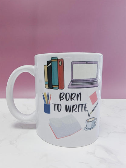 Born to Write Mug, 11oz ceramic mug