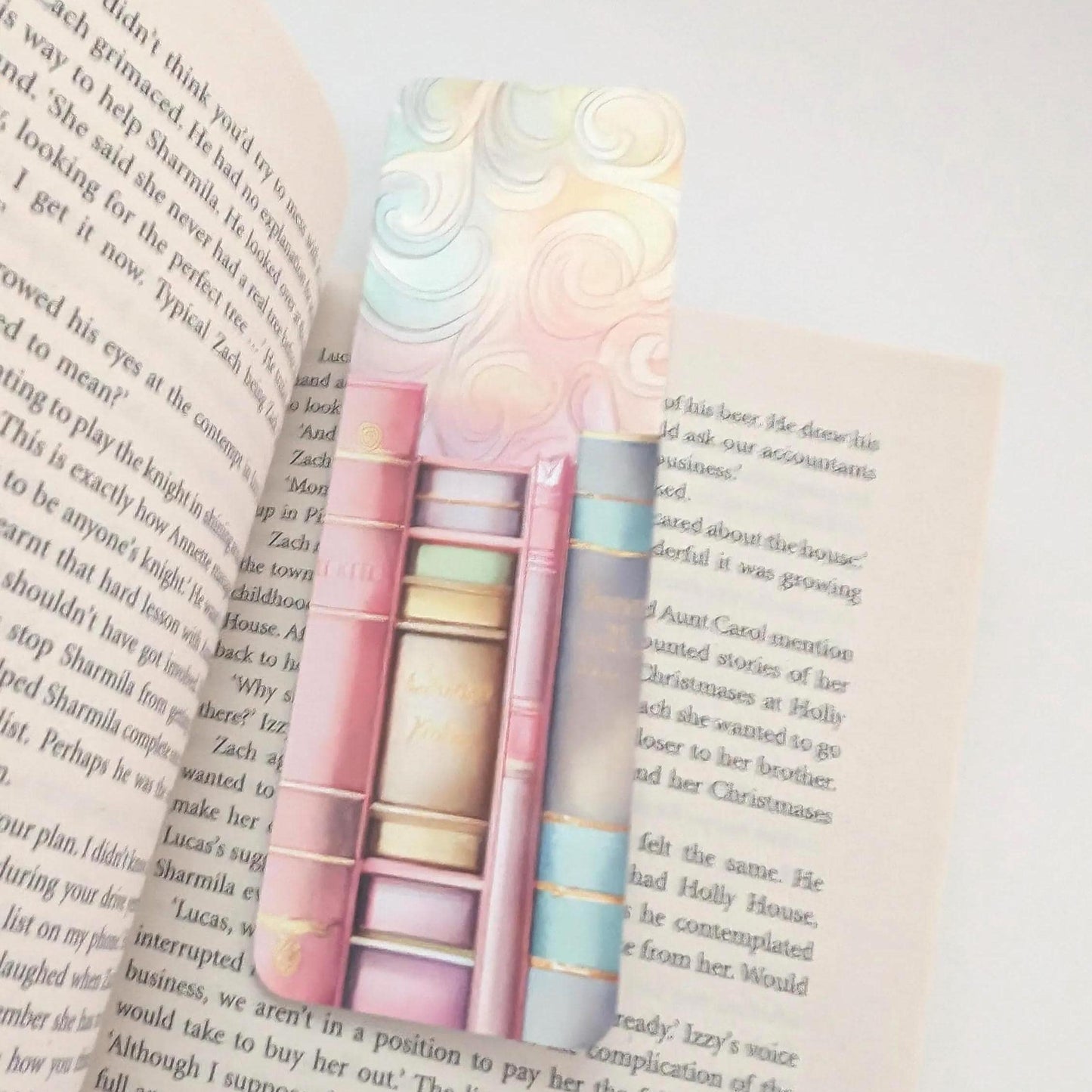 Pastel Bookshelf Bookmark, page marker