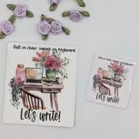 Let’s Write die cut vinyl stickers, BICHOK, Let’s Write sticker