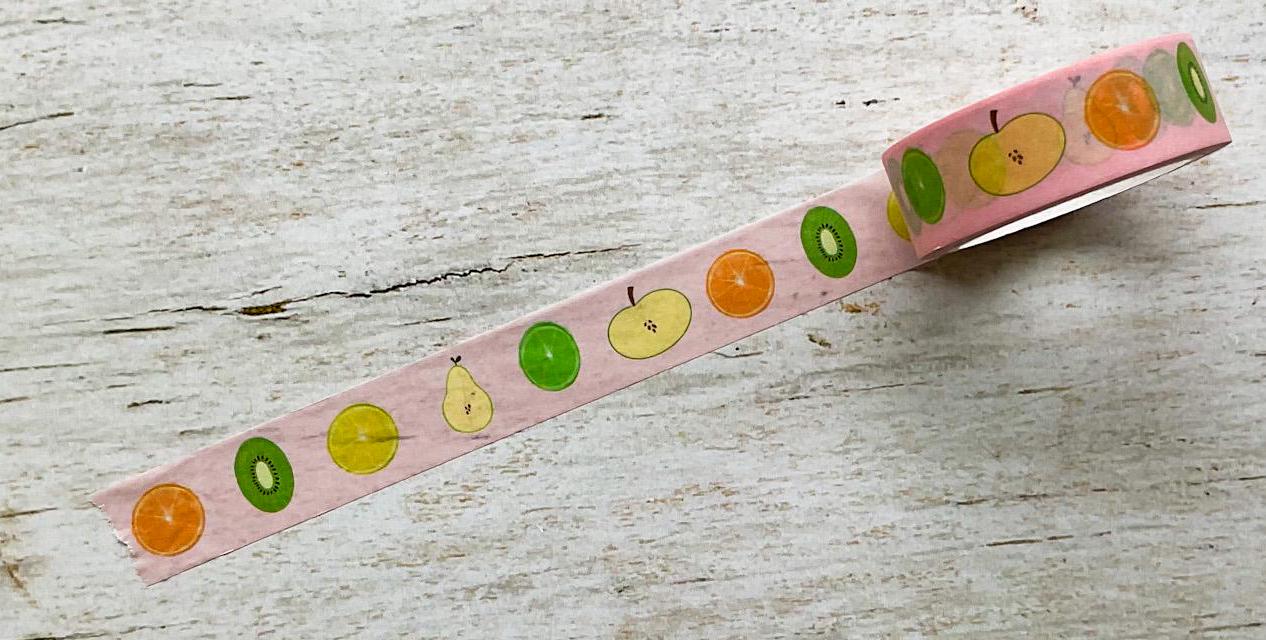 Fruit Salad Washi Tape, 15mm Decorative Paper Tape