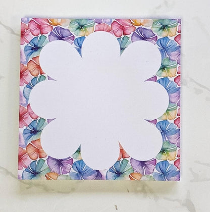 Rainbow watercolour floral sticky notes