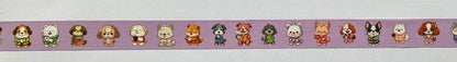 Dogs With Coffee Washi Tape, Decorative Paper Tape, 15mm