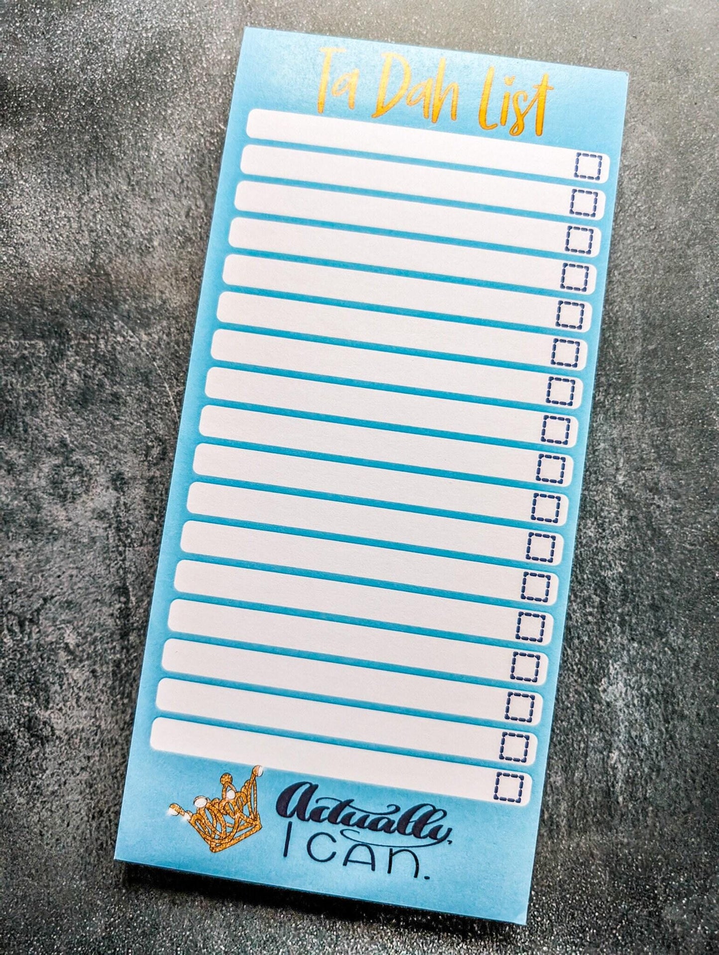 Ta Dah Actually I can To Do List notepad, List pad