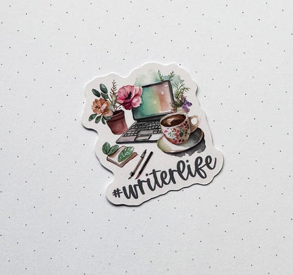 Writer Life die cut vinyl stickers