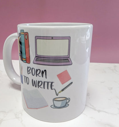 Born to Write Mug, 11oz ceramic mug