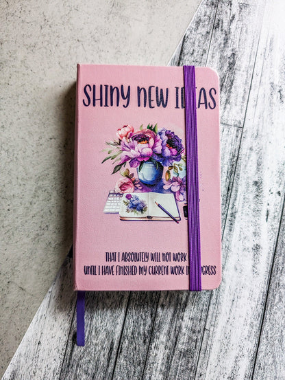 Shiny New Ideas A6 lined notebook