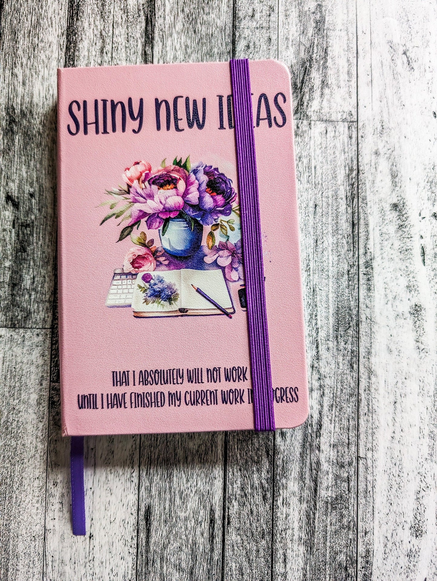 Shiny New Ideas A6 lined notebook