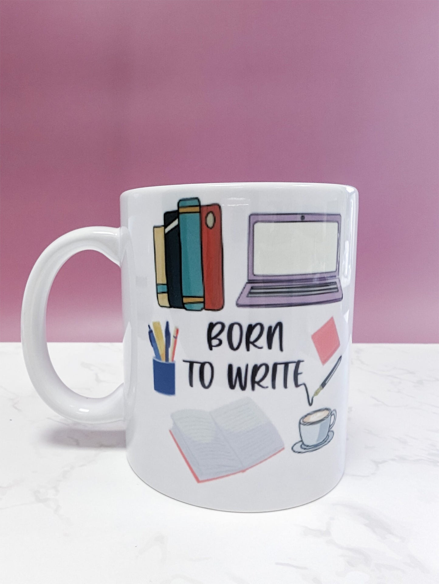 Born to Write Mug, 11oz ceramic mug