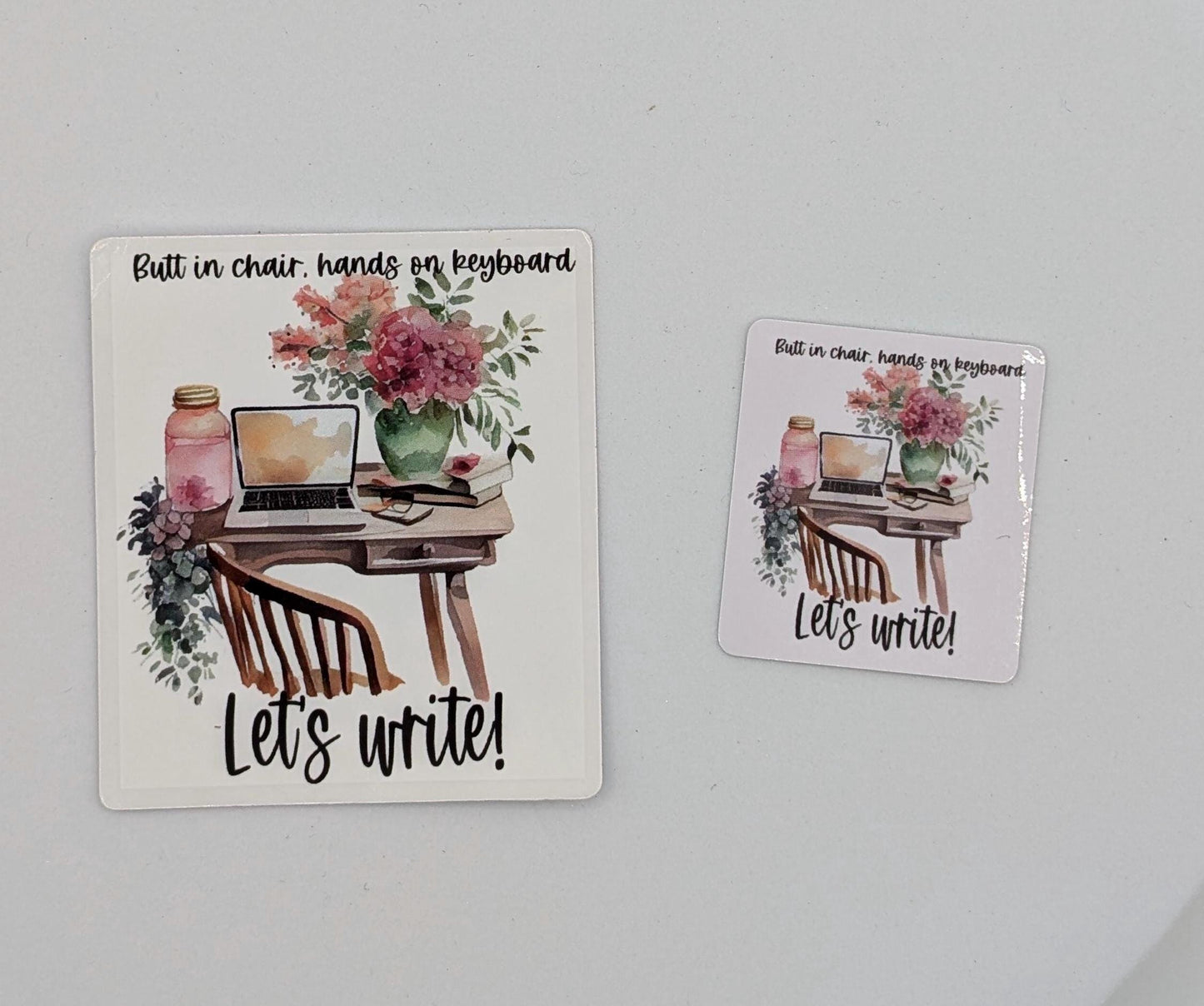 Let’s Write die cut vinyl stickers, BICHOK, Let’s Write sticker