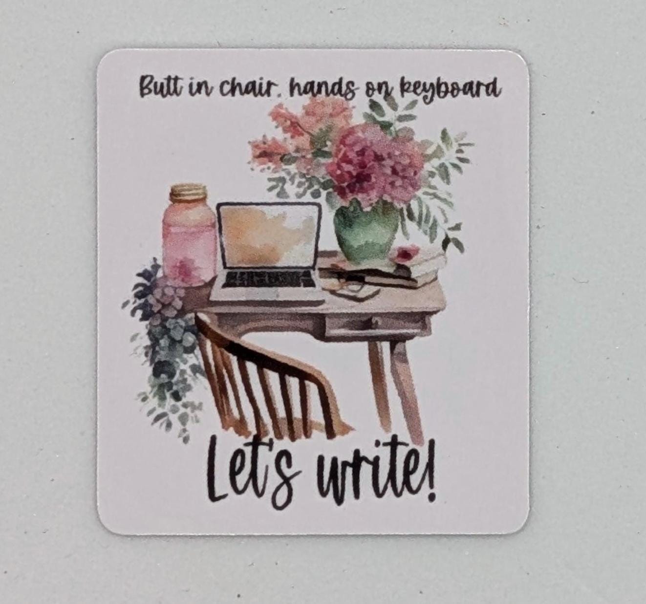 Let’s Write die cut vinyl stickers, BICHOK, Let’s Write sticker