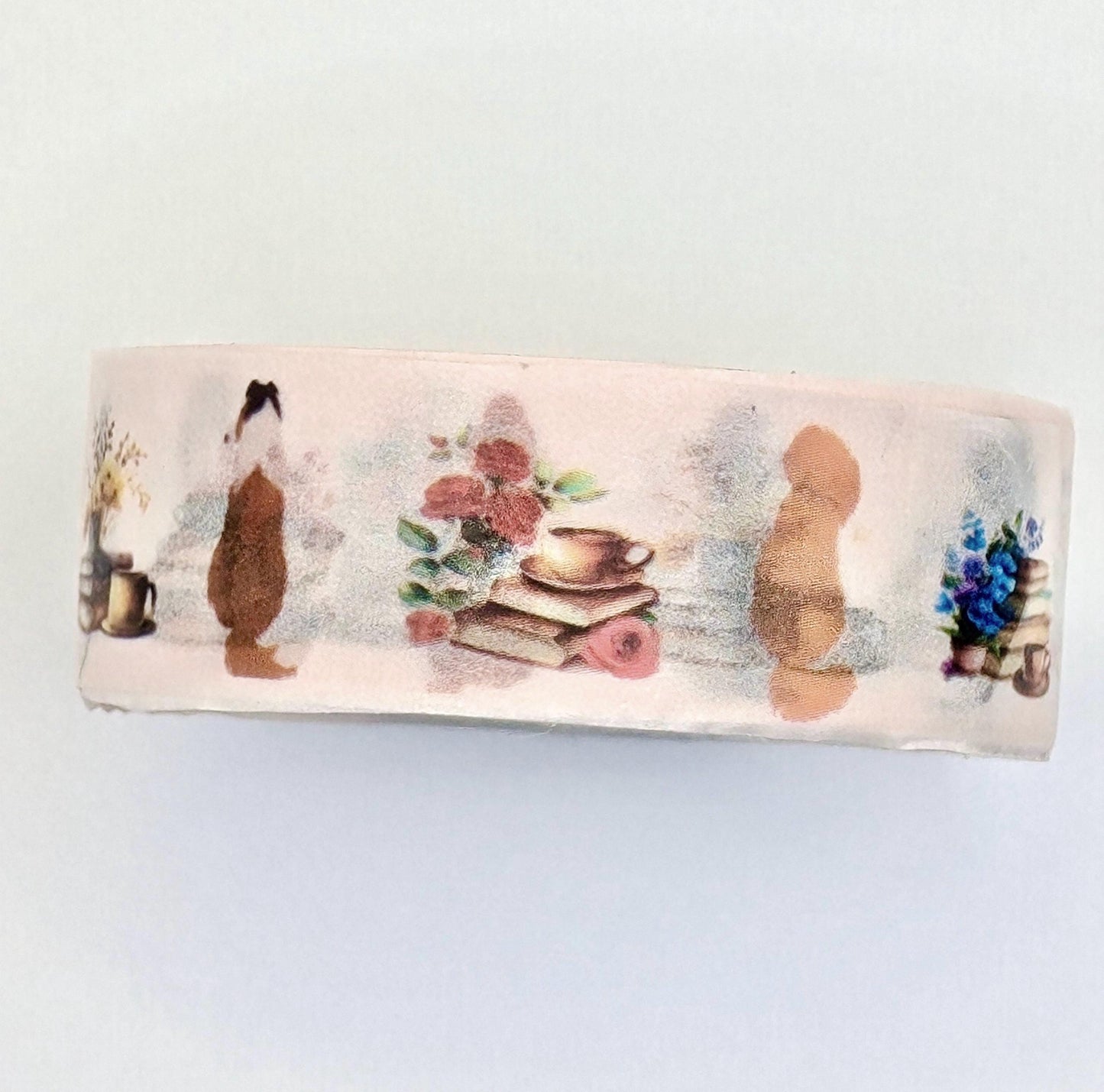 Dogs and Books Washi Tape, Decorative Paper Tape