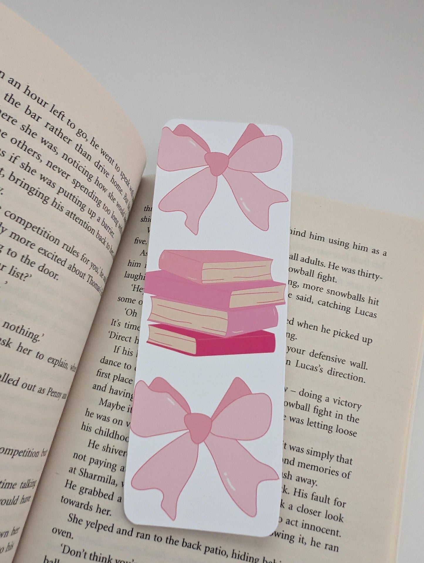 Coquette Books Pink Bookmark, page marker